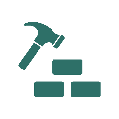 Ein Hammer als Symbol für Unterstützung